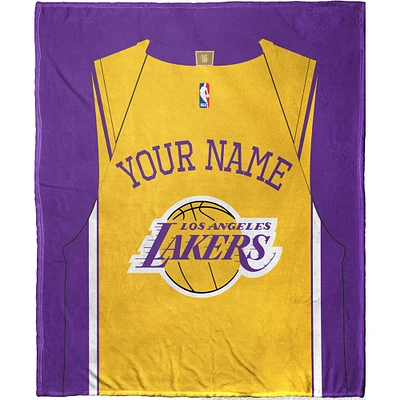 The Northwest Company Los Angeles Lakers 50'' x 60'' Personalized Silk Touch Sherpa Throw