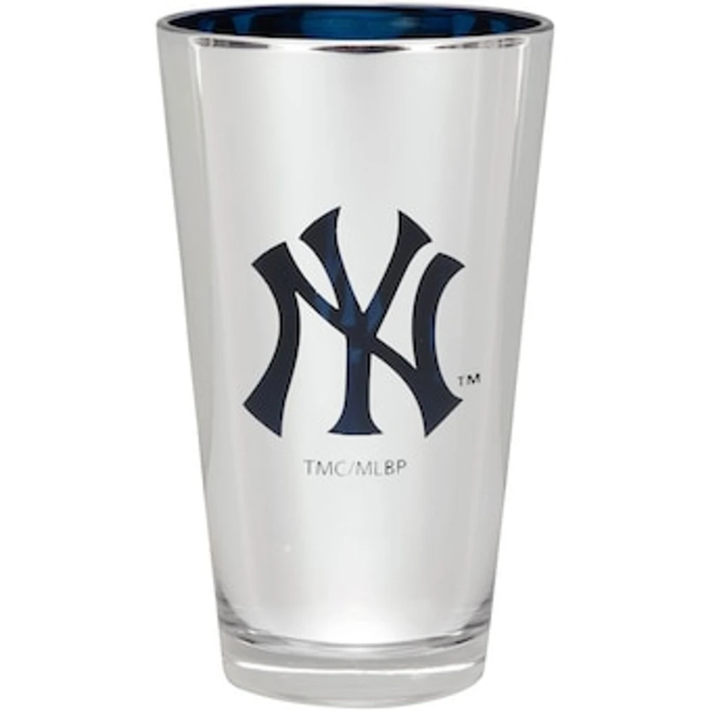 New York Yankees 16oz. Electroplated Pint Glass