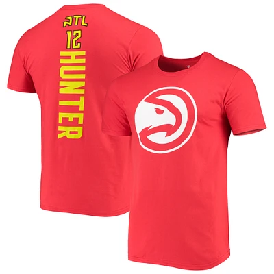 Men's Fanatics De'Andre Hunter Red Atlanta Hawks Playmaker Name & Number Logo T-Shirt