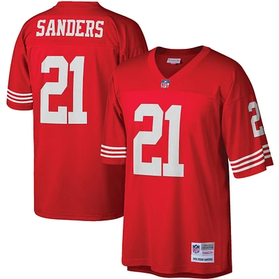 Men's Mitchell & Ness Deion Sanders Scarlet San Francisco 49ers Legacy Replica Jersey