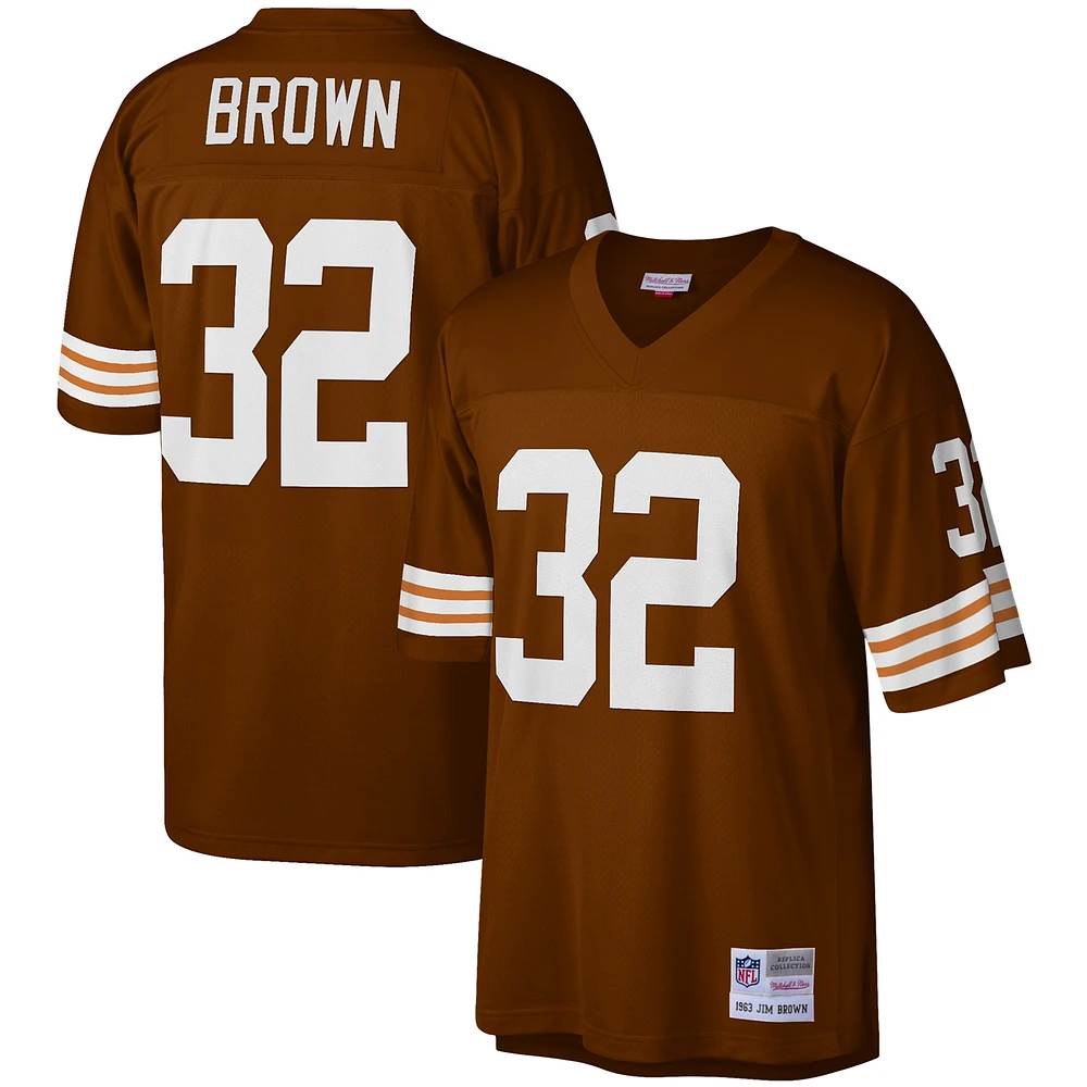 Men's Mitchell & Ness Jim Brown Cleveland Browns Legacy Replica Jersey