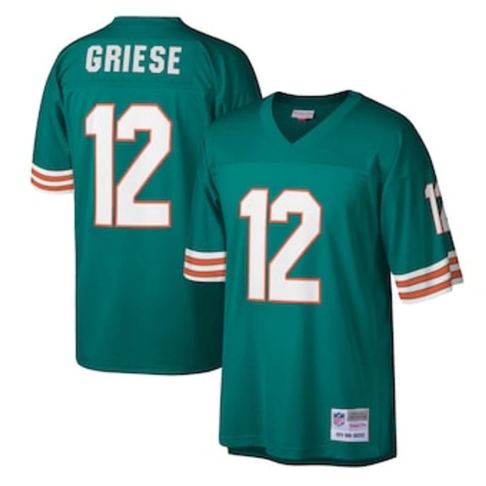 Men's Mitchell & Ness Bob Griese Aqua Miami Dolphins Legacy Replica Jersey