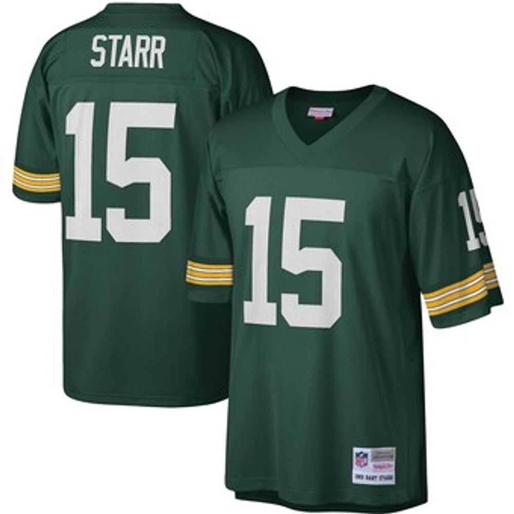 Men's Mitchell & Ness Bart Starr Green Green Bay Packers Legacy Replica Jersey