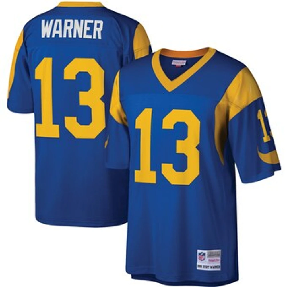 Men's Mitchell & Ness Kurt Warner Royal Los Angeles Rams Legacy Replica Jersey