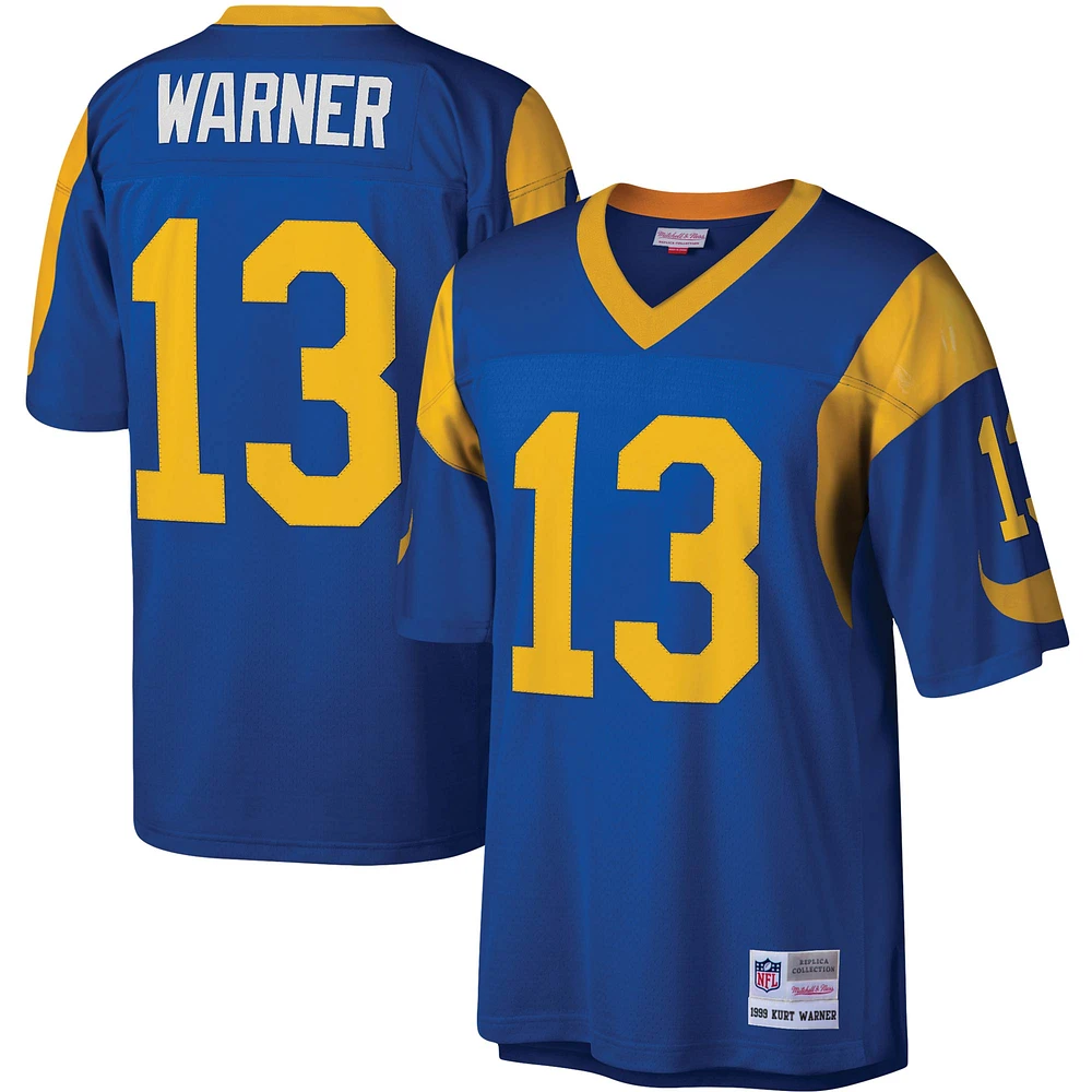 Men's Mitchell & Ness Kurt Warner Royal Los Angeles Rams Legacy Replica Jersey