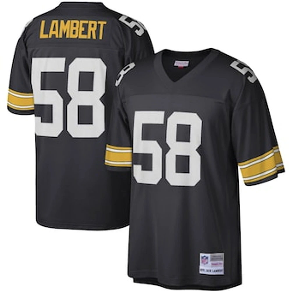 Men's Mitchell & Ness Jack Lambert Black Pittsburgh Steelers Legacy Replica Jersey