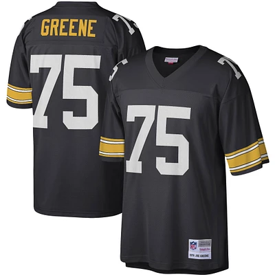 Men's Mitchell & Ness Joe Greene Black Pittsburgh Steelers Legacy Replica Jersey