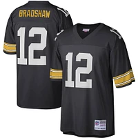 Men's Mitchell & Ness Terry Bradshaw Black Pittsburgh Steelers Legacy Replica Jersey