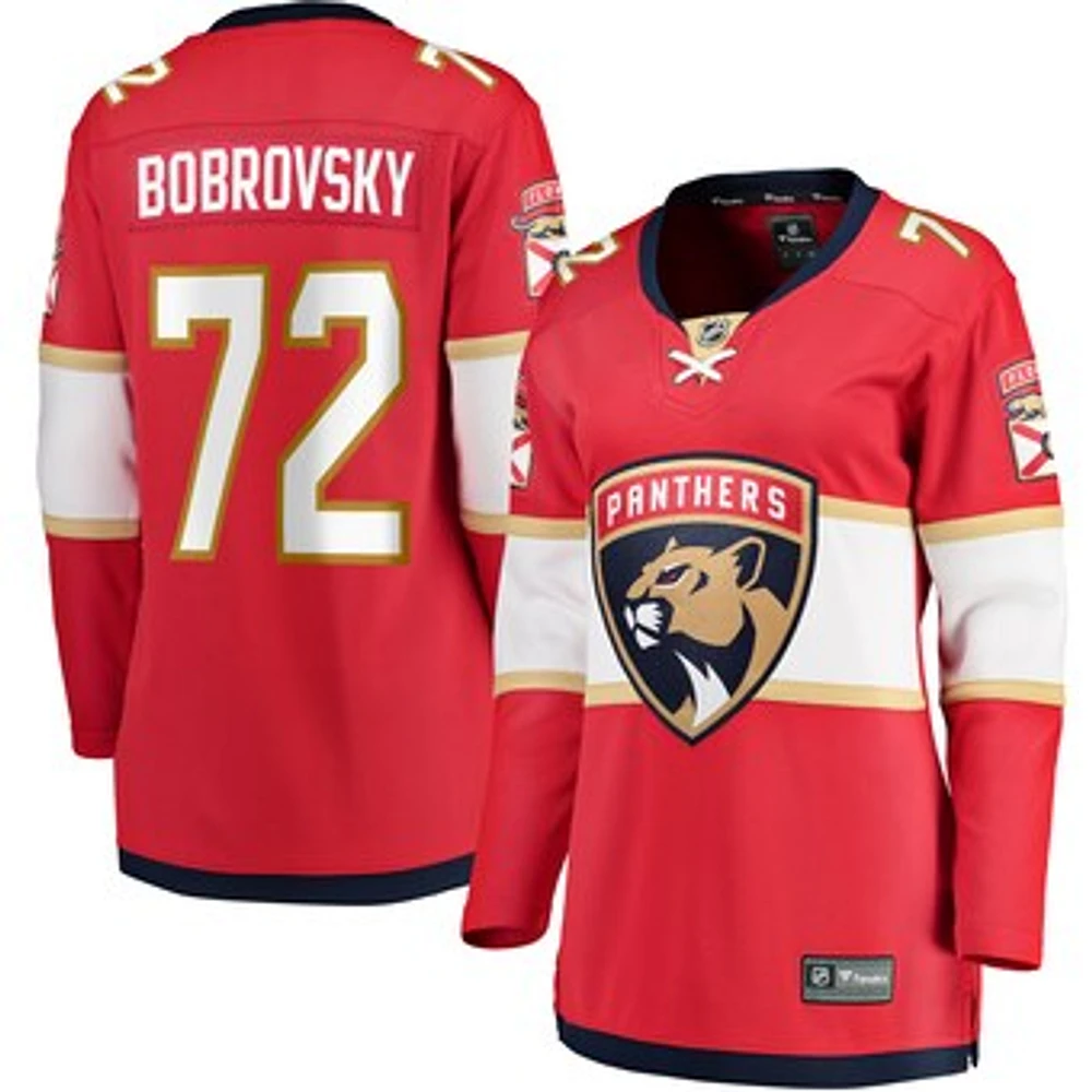 Women's Fanatics Sergei Bobrovsky Red Florida Panthers Home Breakaway Jersey