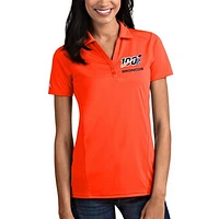 Women's Antigua Orange Denver Broncos NFL 100 Tribute Polo