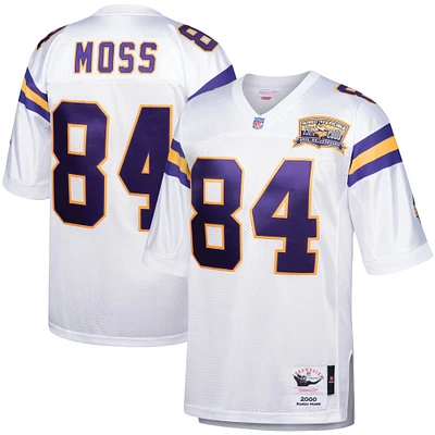 Men's Mitchell & Ness Randy Moss White Minnesota Vikings 2000 Authentic Throwback Retired Player Jersey