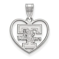 Women's Tennessee Volunteers Sterling Silver Secondary Logo Heart Pendant