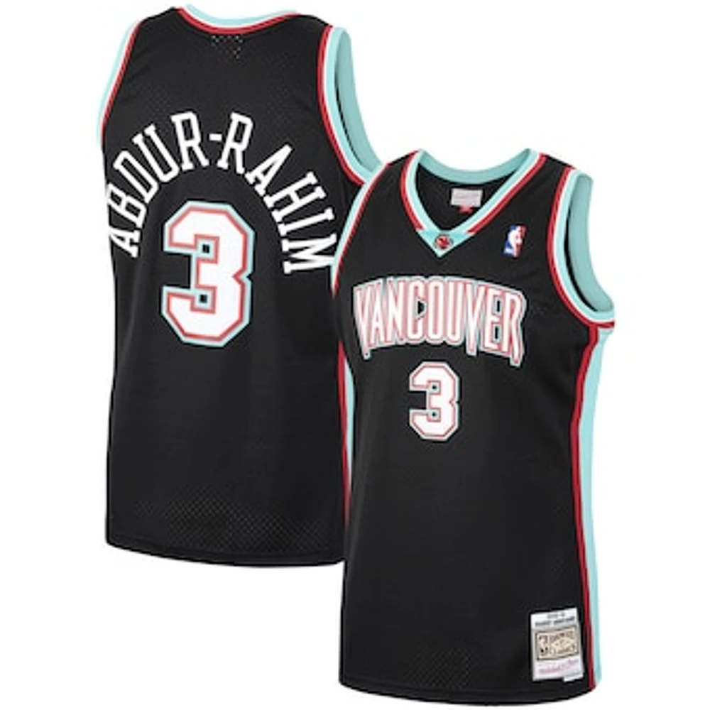 Men's Mitchell & Ness Shareef Abdur-Rahim Black Vancouver Grizzlies 2000/01 Hardwood Classics Swingman Jersey