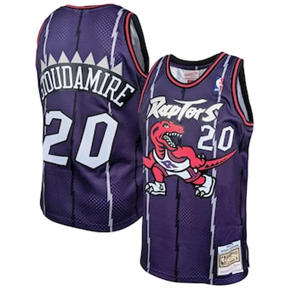 Men's Mitchell & Ness Damon Stoudamire Purple Toronto Raptors 1995/96 Hardwood Classics Swingman Jersey