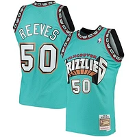 Men's Mitchell & Ness Bryant Reeves Turquoise Vancouver Grizzlies 1995/96 Hardwood Classics Swingman Jersey