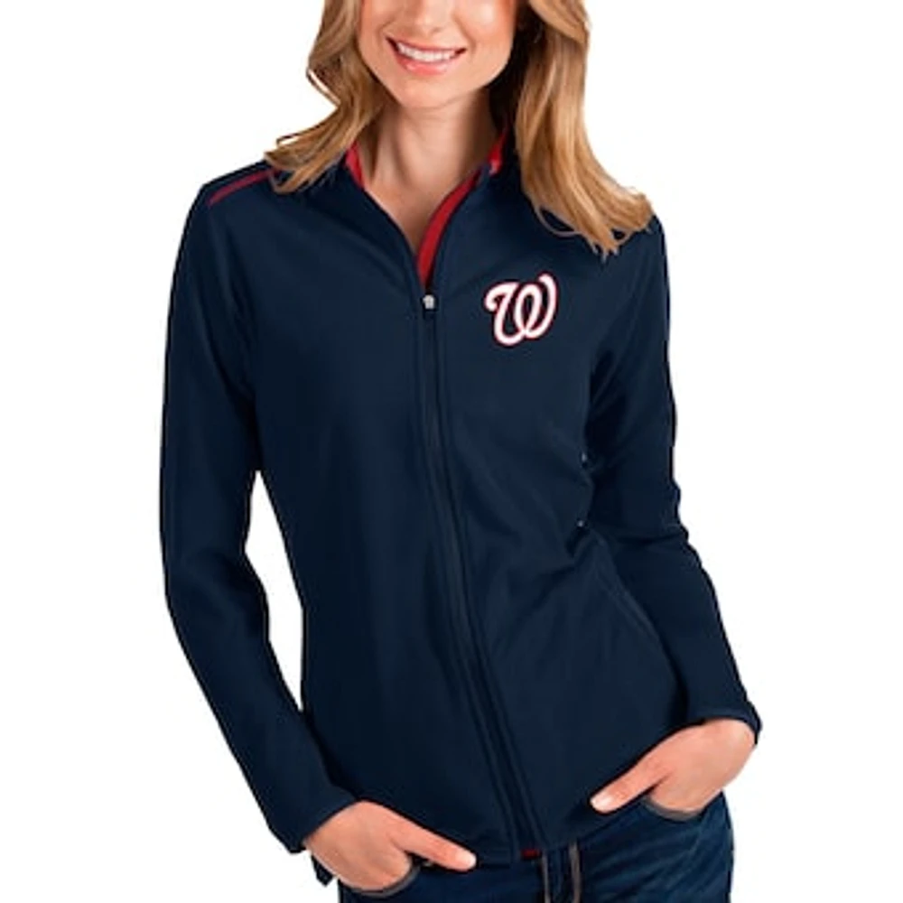 Women's Antigua Navy Washington Nationals Glacier Full-Zip Jacket