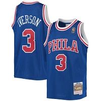 Youth Mitchell & Ness Allen Iverson Royal Philadelphia 76ers 1996/97 Hardwood Classics Swingman Throwback Jersey