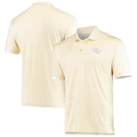 Men's Colosseum Gold Georgia Tech Yellow Jackets Santry Lightweight Polo