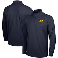 Men's Nike Navy Michigan Wolverines Intensity Quarter-Zip Performance Jacket