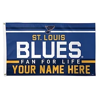 WinCraft St. Louis Blues 3' x 5' One-Sided Deluxe Personalized Flag