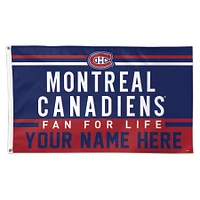 WinCraft Montreal Canadiens 3' x 5' One-Sided Deluxe Personalized Flag