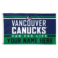WinCraft Vancouver Canucks 3' x 5' One-Sided Deluxe Personalized Flag