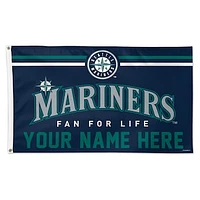WinCraft Seattle Mariners 3' x 5' One-Sided Deluxe Personalized Flag