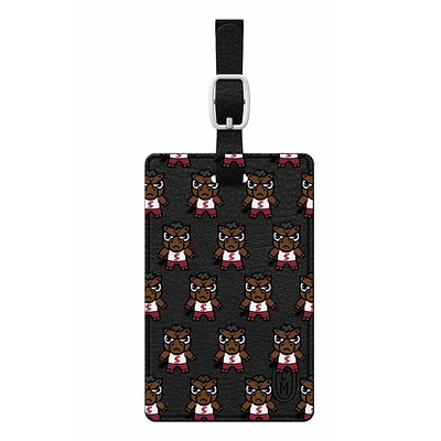 Black Santa Clara Broncos Mascot Tokyodachi Luggage Tag