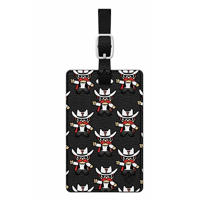 Black Texas Tech Red Raiders Mascot Tokyodachi Luggage Tag
