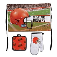 WinCraft Cleveland Browns 3-Piece Barbecue Set