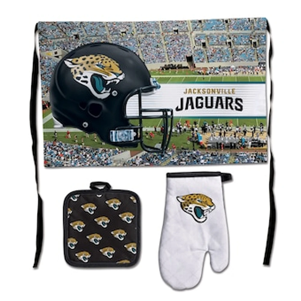 WinCraft Jacksonville Jaguars 3-Piece Barbecue Set