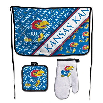 WinCraft Kansas Jayhawks 3-Piece Barbecue Set