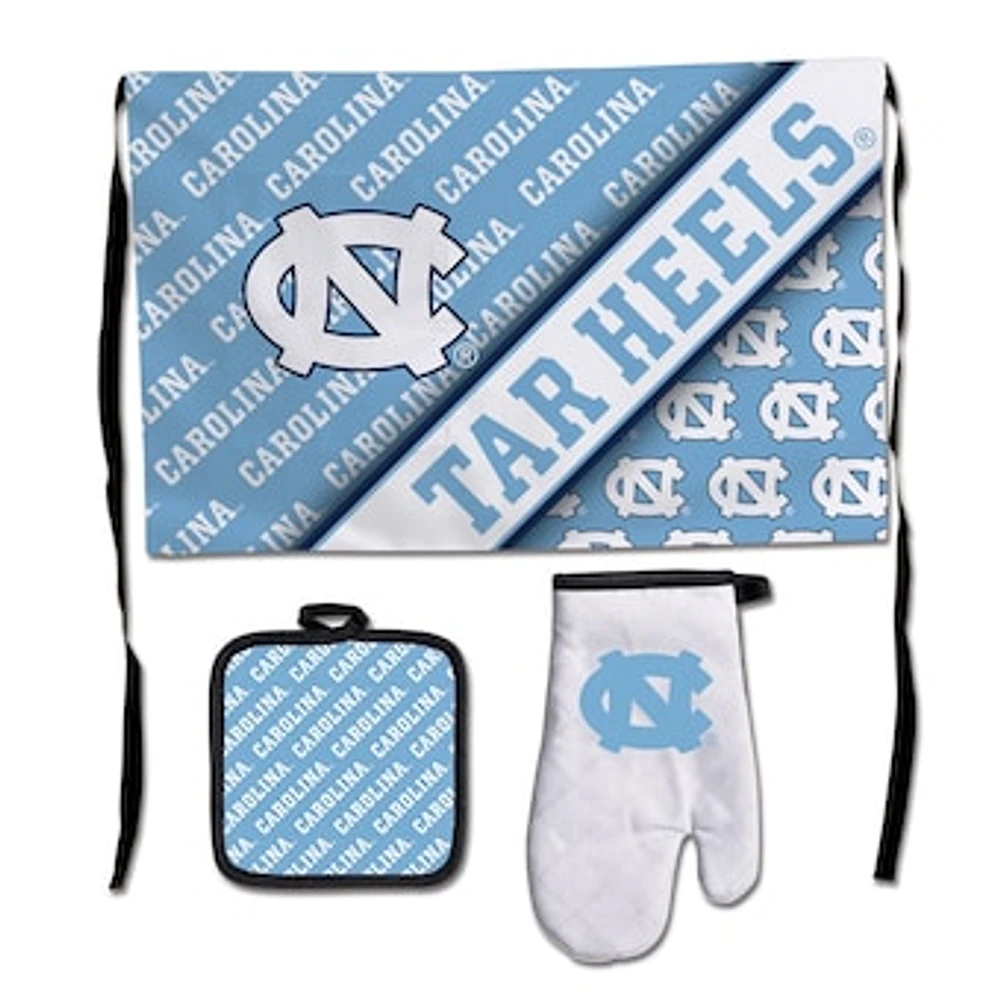 WinCraft North Carolina Tar Heels 3-Piece Barbecue Set