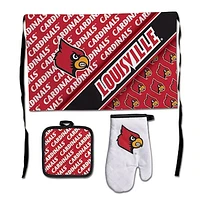 WinCraft Louisville Cardinals 3-Piece Barbecue Set