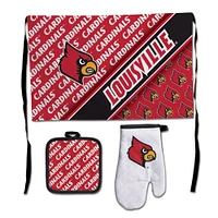 WinCraft Louisville Cardinals 3-Piece Barbecue Set