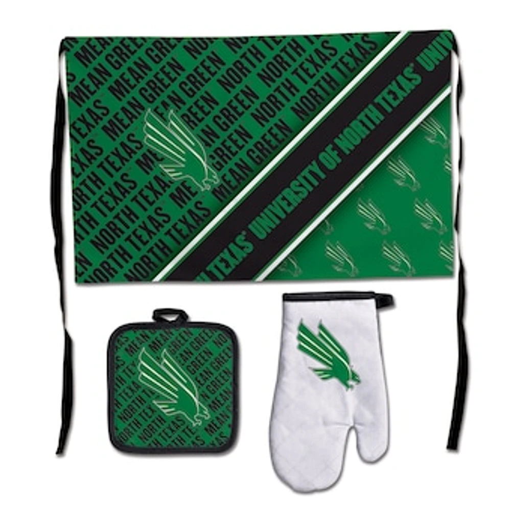 WinCraft North Texas Mean Green 3-Piece Barbecue Set