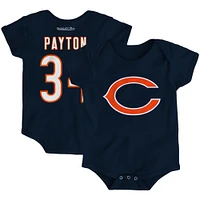 Infant Mitchell & Ness Walter Payton Navy Chicago Bears Mainliner Retired Player Name Number Bodysuit