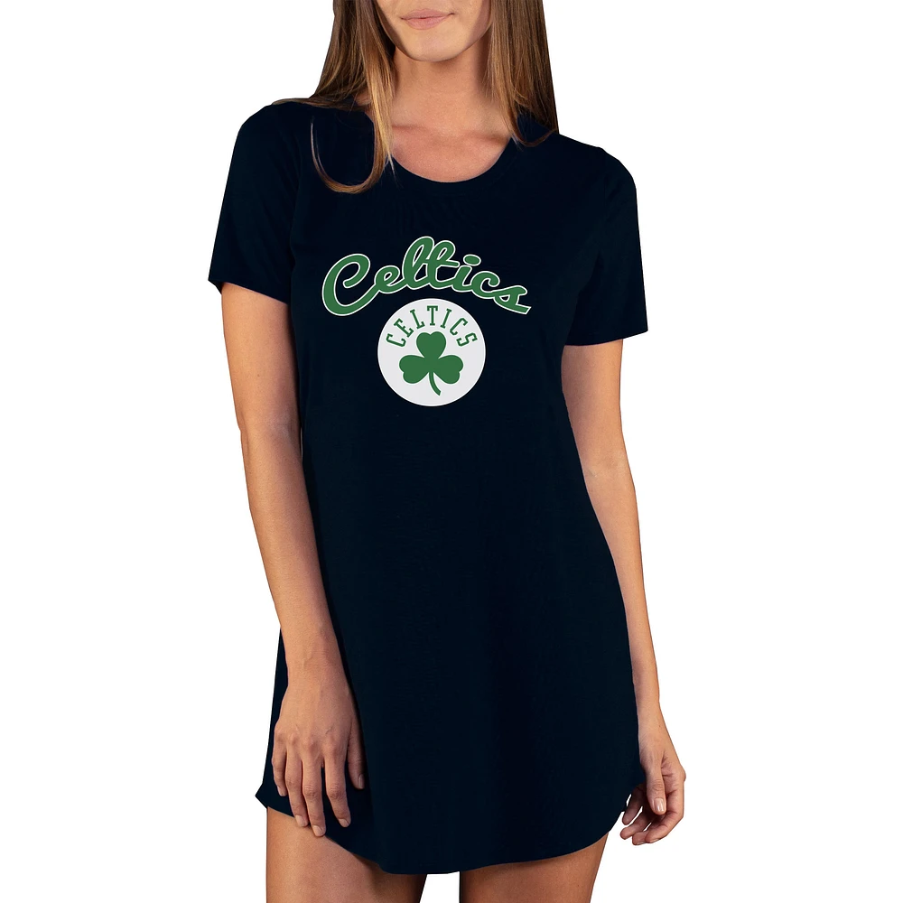 Women's Concepts Sport Black Boston Celtics Marathon Knit Nightshirt