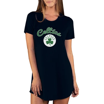 Women's Concepts Sport Black Boston Celtics Marathon Knit Nightshirt