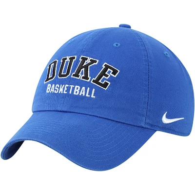 Men's Nike Royal Duke Blue Devils Basketball Heritage 86 Arch Statement Adjustable Hat