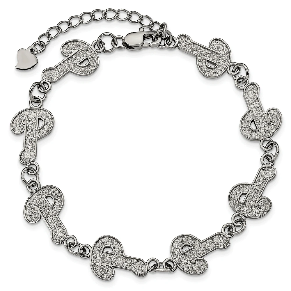 Women's Philadelphia Phillies Logo Bracelet with Extension