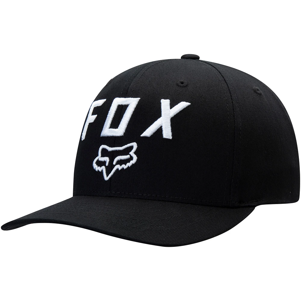 Men's Fox Black Legacy Moth 110 Snapback Adjustable Hat