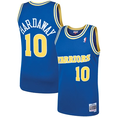 Men's Mitchell & Ness Tim Hardaway Royal Golden State Warriors 1990/91 Hardwood Classics Swingman Jersey