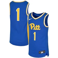 Youth Nike #1 Royal Pitt Panthers Replica Team Basketball Jersey