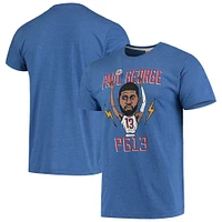 Men's Paul George Royal LA Clippers Caricature Tri-Blend T-Shirt