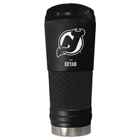 Black New Jersey Devils 24oz. Personalized Stealth Draft Tumbler