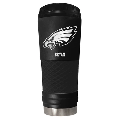 Black Philadelphia Eagles 24oz. Personalized Stealth Draft Tumbler
