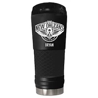 Black New Orleans Pelicans 24oz. Personalized Stealth Draft Tumbler