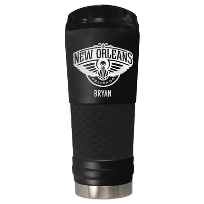 Black New Orleans Pelicans 24oz. Personalized Stealth Draft Tumbler