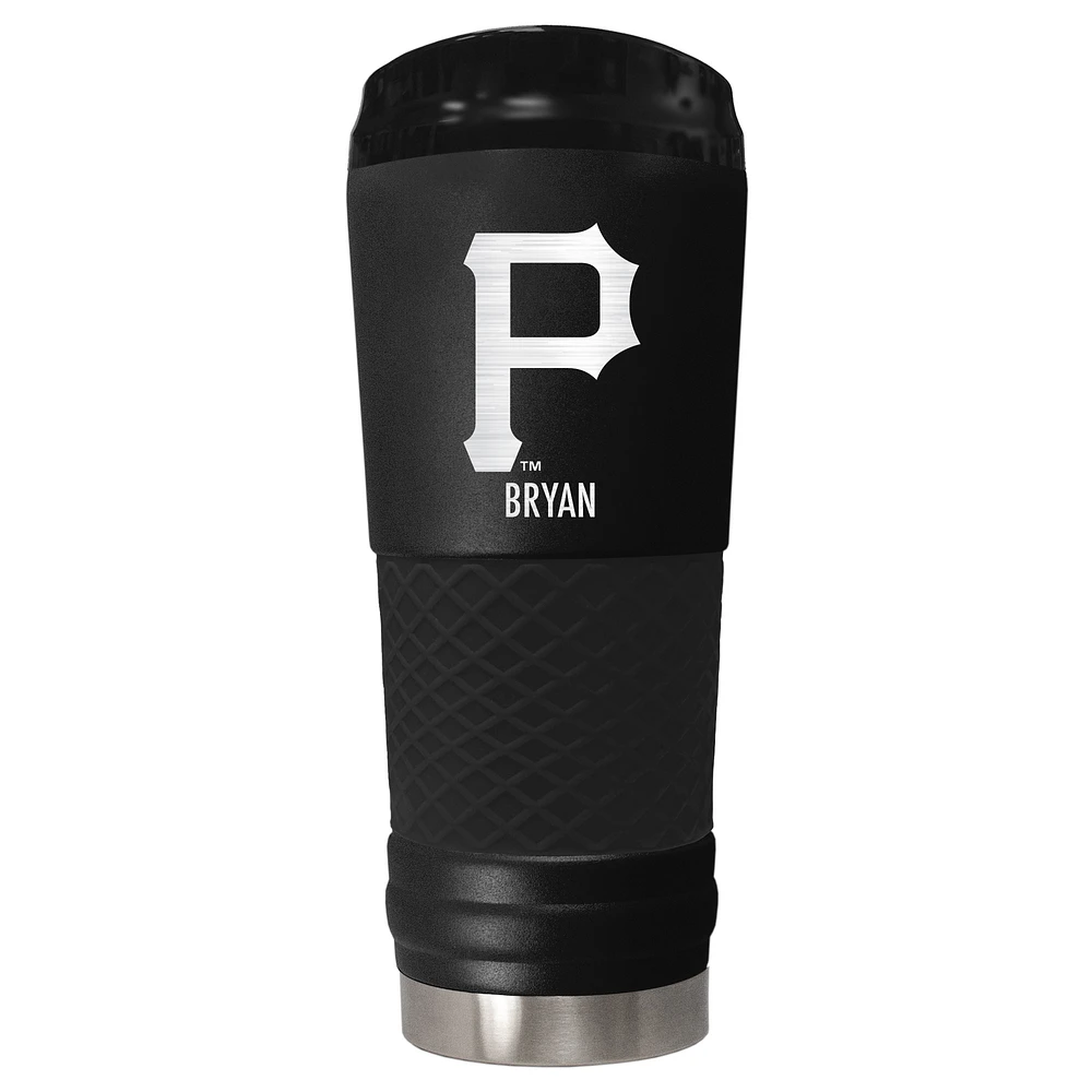 Black Pittsburgh Pirates 24oz. Personalized Stealth Draft Tumbler